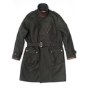 “Stelvio” Forest Green Melton Wool Dispatch Rider Coat