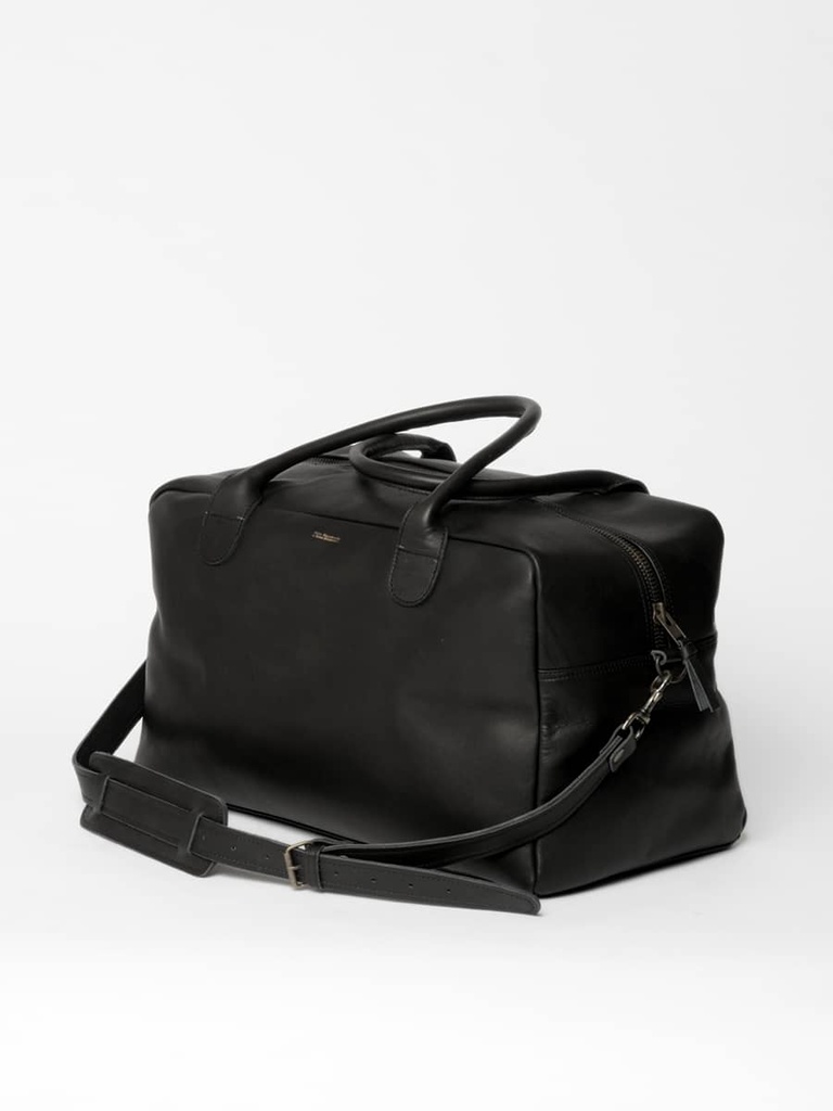 Sac Weekend en cuir noir