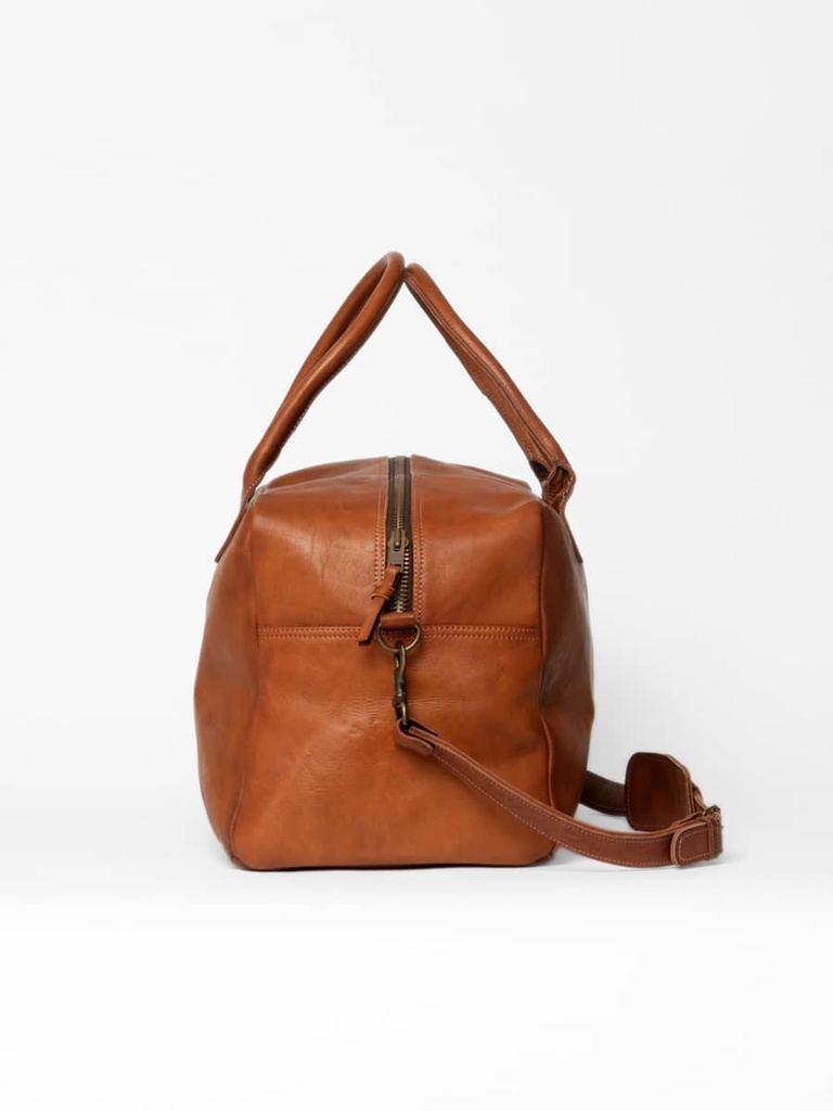 Sac Weekend Cognac en cuir