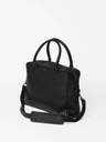 Sac Weekday en cuir noir