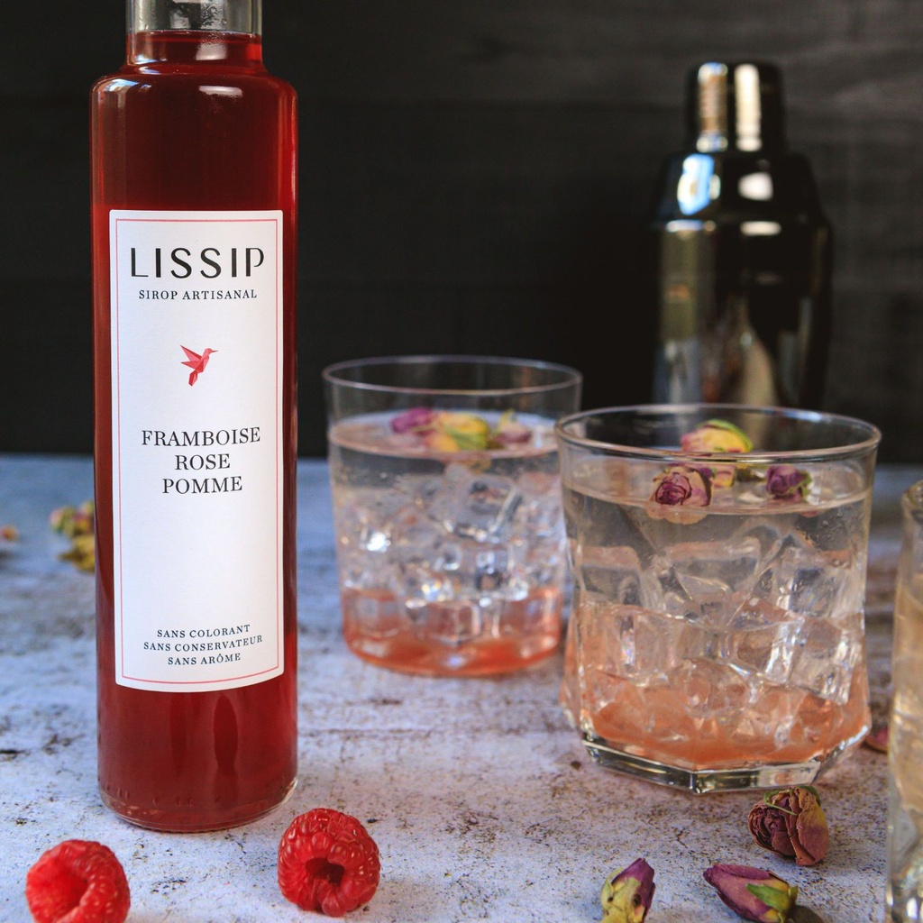 Sirop artisanal Framboise | Rose | Pomme - 25cl