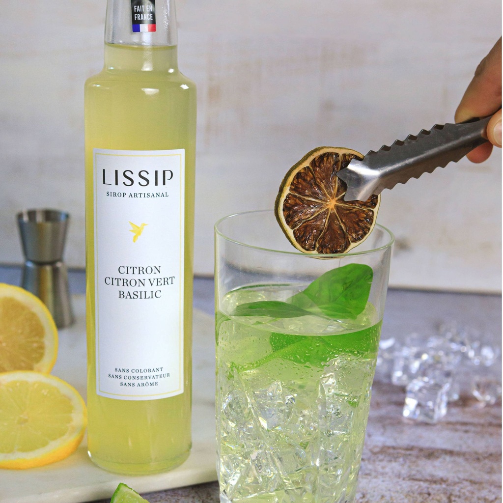 Sirop artisanal Citron | Citron vert | Basilic - 25cl