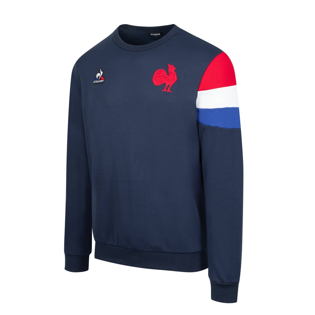 Pull col rond équipe de France FFR Le Coq Sportif