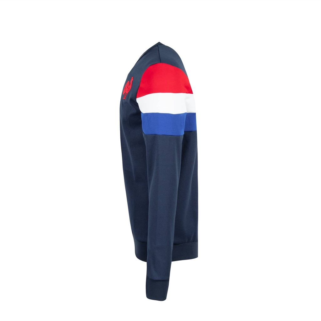 Pull col rond équipe de France FFR Le Coq Sportif