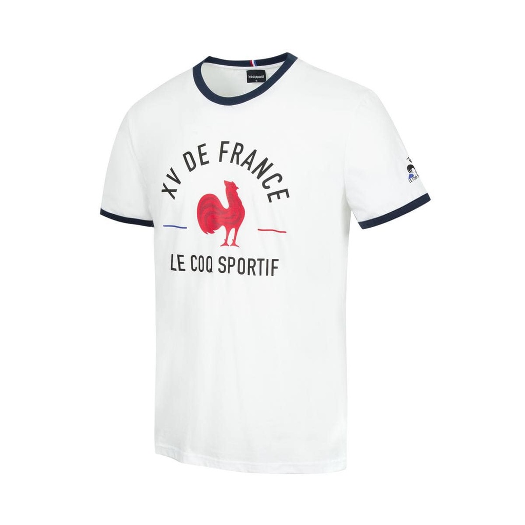 T-shirt style &quot;college&quot; équipe de France FFR Le Coq Sportif