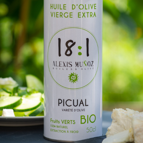 HUILE D'OLIVE BIO PICUAL 500 ML 18:1| ALEXIS MUÑOZ