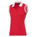 Polo sans manche rouge pour Femme