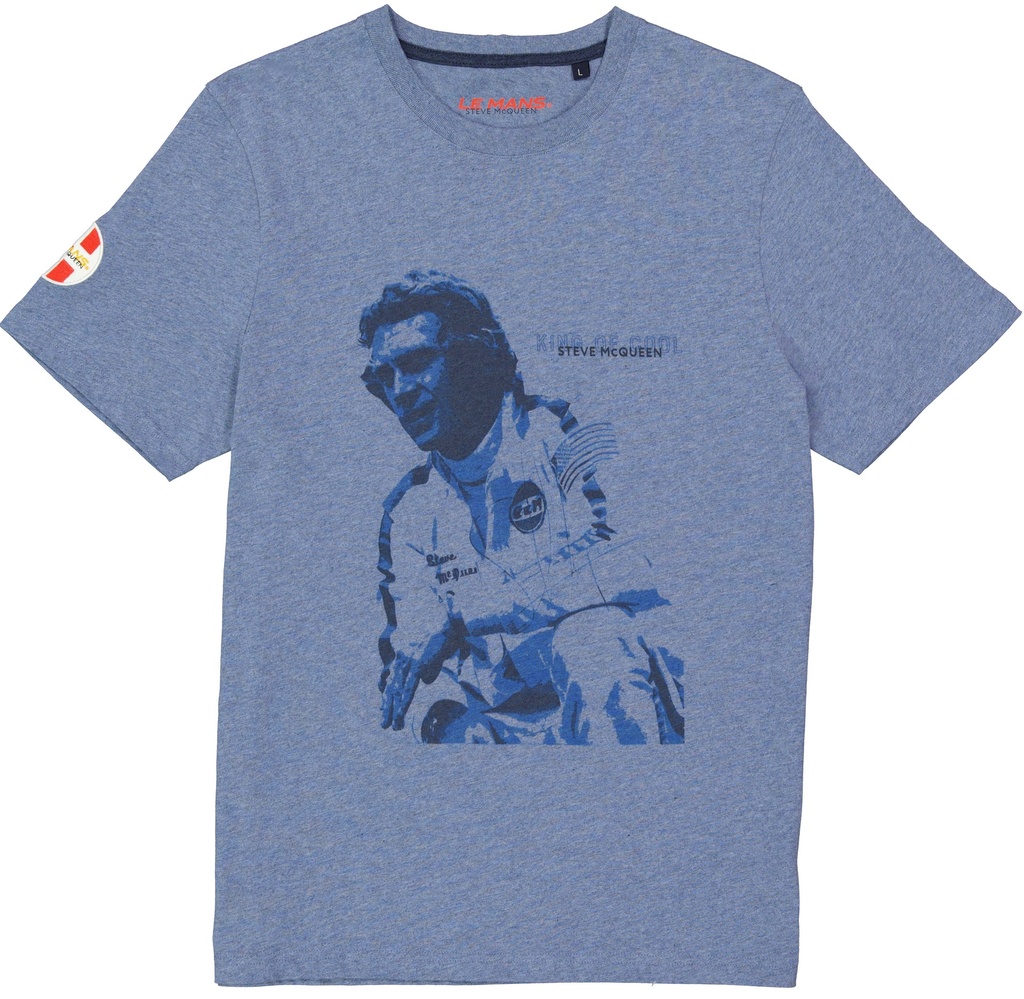 T-shirt Steve McQueen bleu Indigo