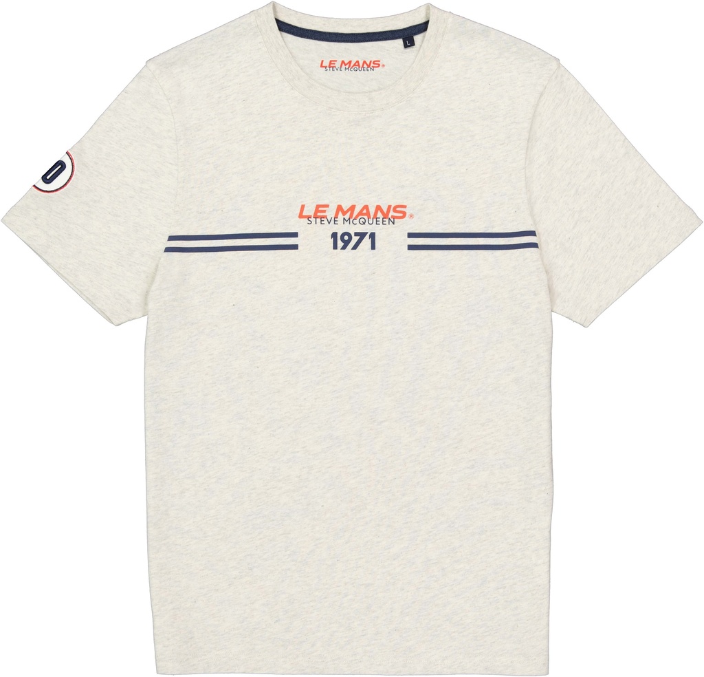 T-shirt racing 1971 Écru