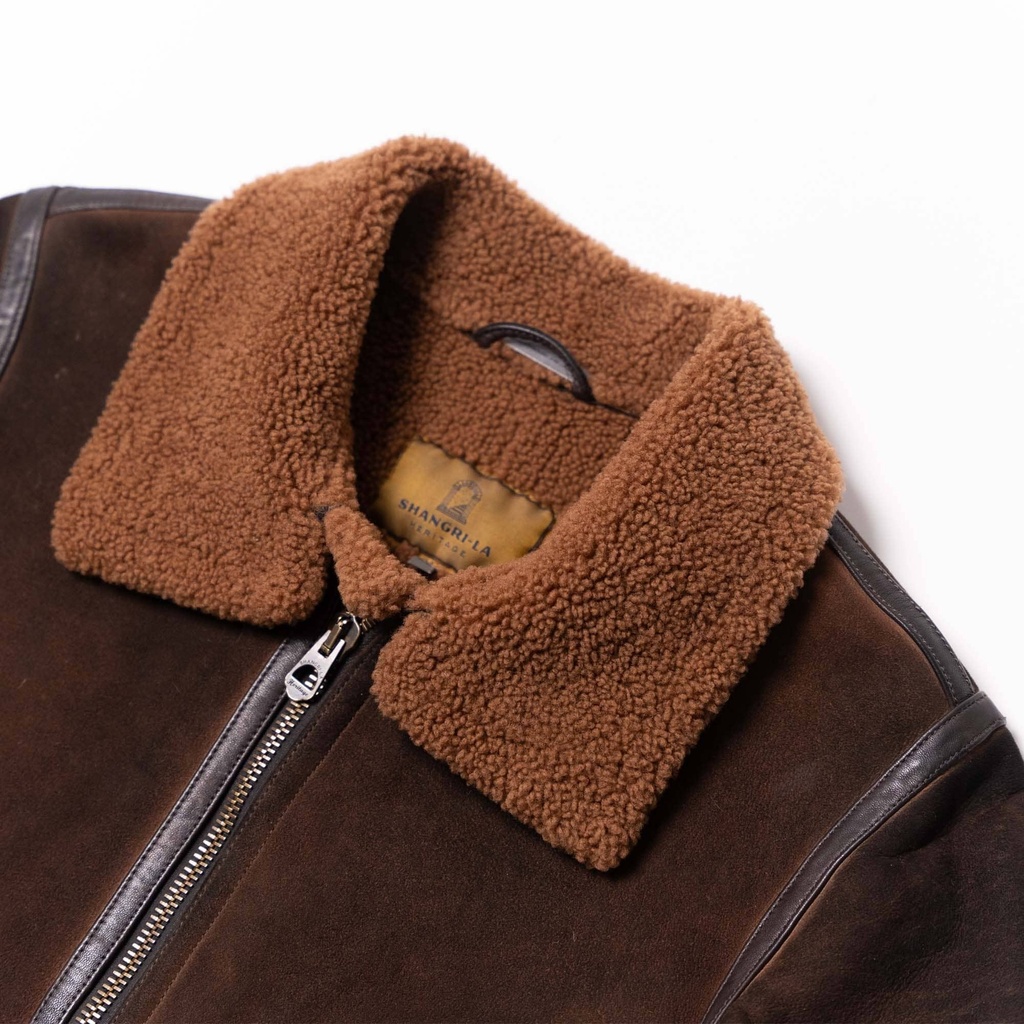 “Aviatore” B-3 Castagno Shearling Jacket