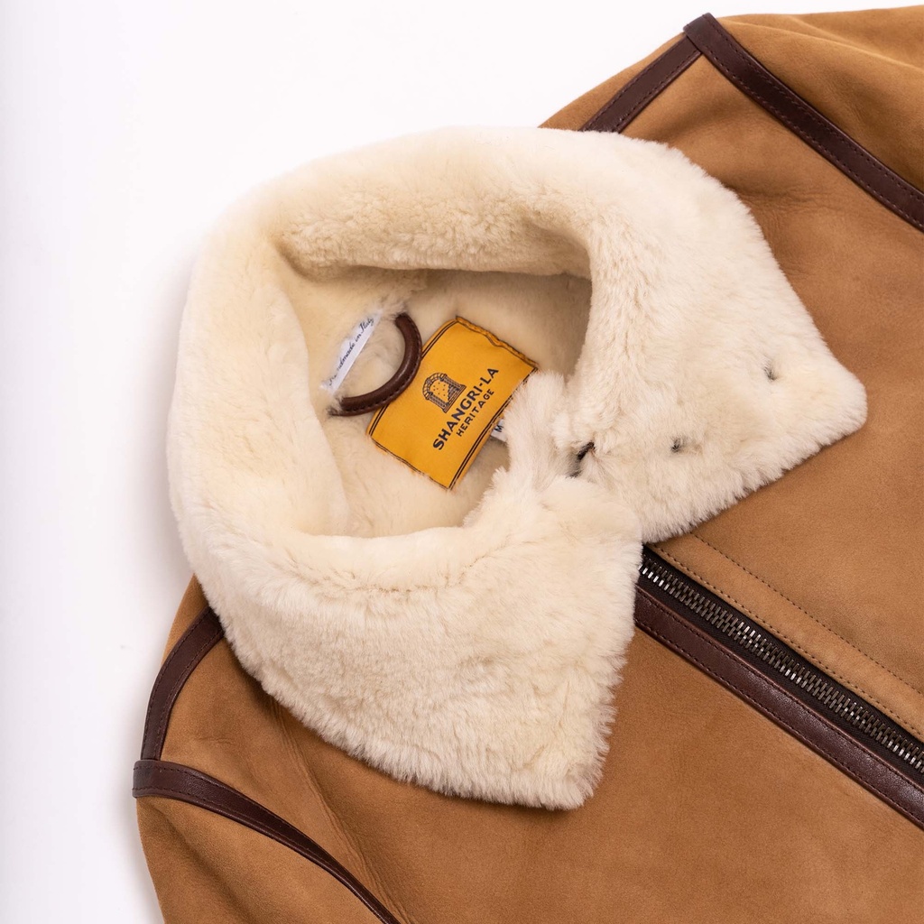 “Aviatore” B-3 Sabbia Shearling Jacket