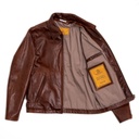 “Varenne” Whiskey Horsehide Leather Jacket