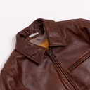 “Varenne” Whiskey Horsehide Leather Jacket