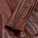 “Varenne” Whiskey Horsehide Leather Jacket