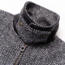 “Varenne” Grey Herringbone Wool Jacket