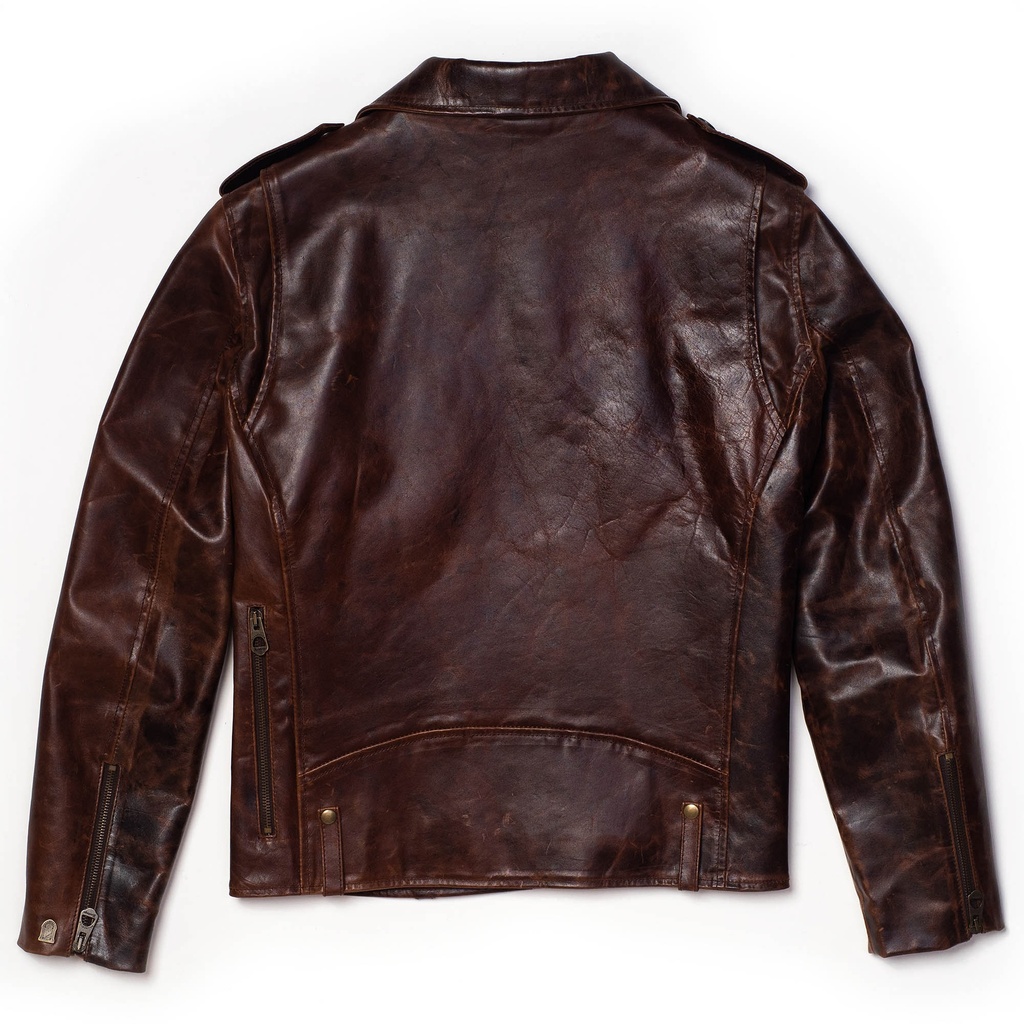 “Chiodo” Whiskey Horsehide Leather Jacket