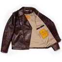 “Chiodo” Whiskey Horsehide Leather Jacket