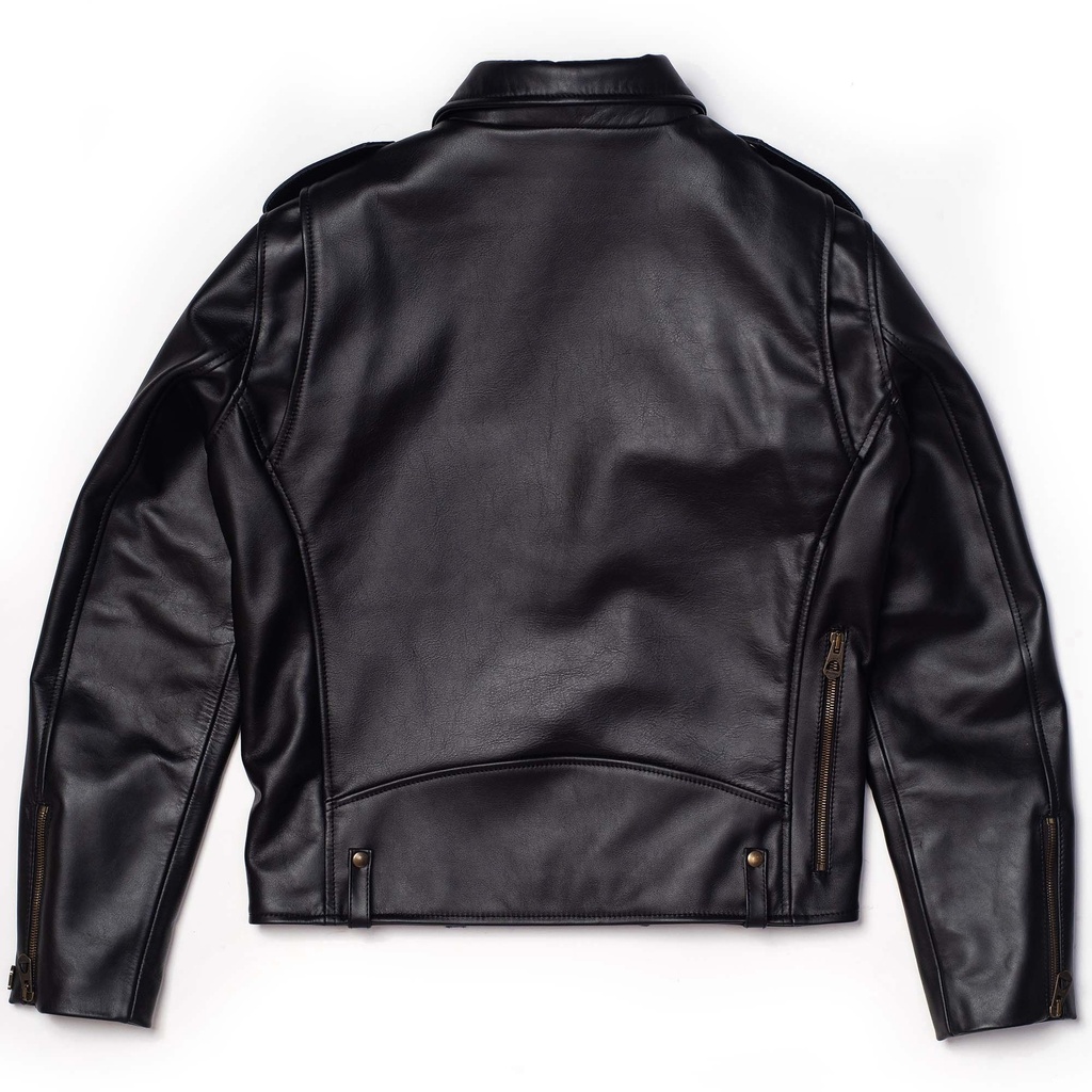 “Chiodo” Black Steerhide Leather Jacket