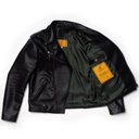 “Chiodo” Black Steerhide Leather Jacket