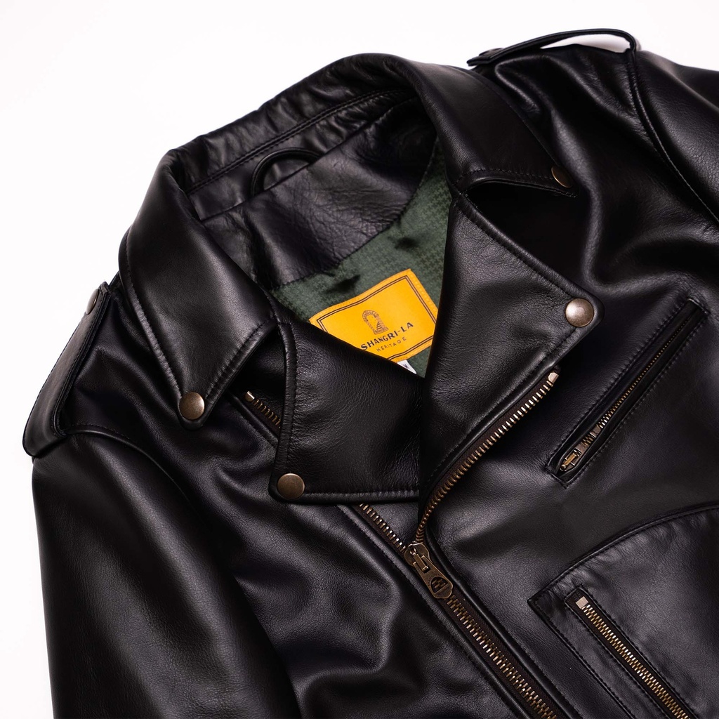 “Chiodo” Black Steerhide Leather Jacket