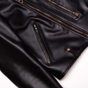 “Chiodo” Black Steerhide Leather Jacket