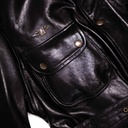 “Explorator” Black Leather Jacket