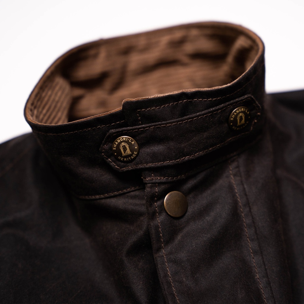 “Explorator” Deep Brown Waxed Canvas Jacket