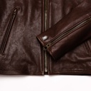 “Café Racer” Brown Leather Jacket