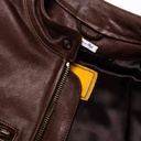 “Café Racer” Brown Leather Jacket