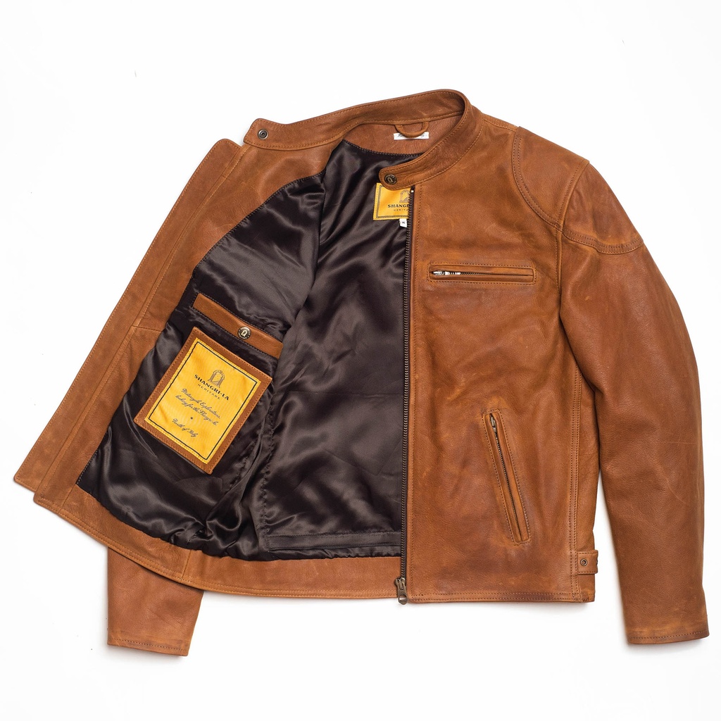 “Café Racer” Nubuck Leather Jacket