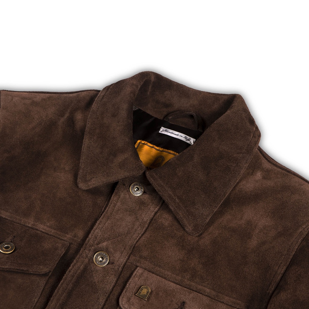 “Terracotta” Brown Suede Jacket