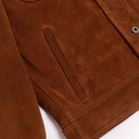 “Terracotta” Terra di Siena Suede Jacket