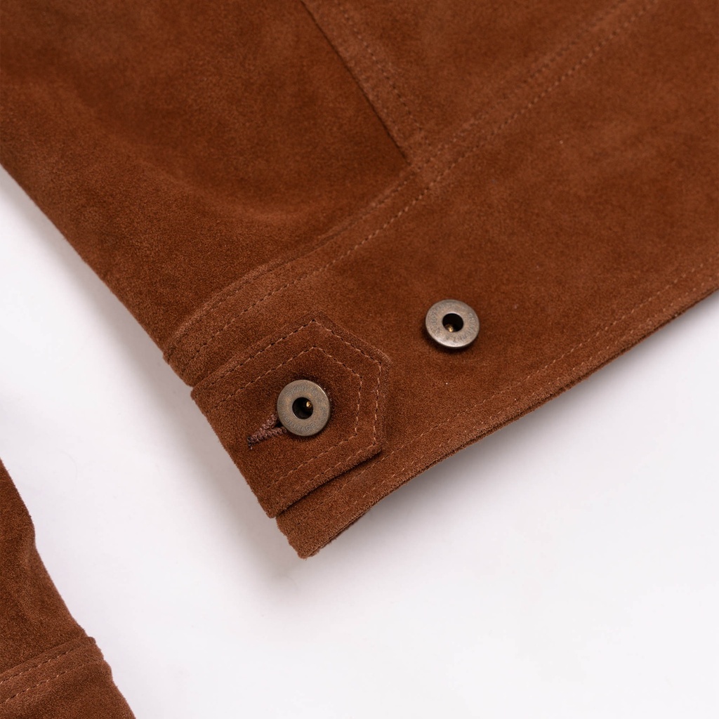 “Terracotta” Terra di Siena Suede Jacket