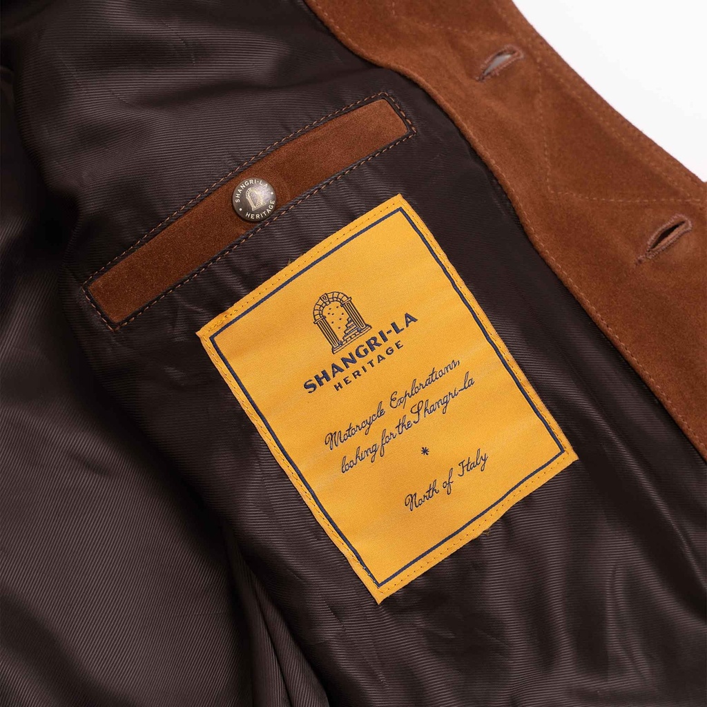 “Terracotta” Terra di Siena Suede Jacket