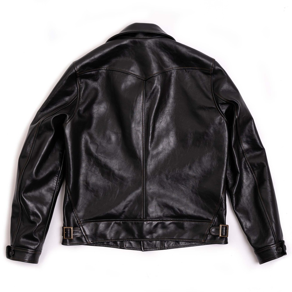 “Cossack” Black Horsehide Leather Jacket