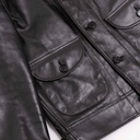 “Cossack” Black Horsehide Leather Jacket