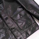 “Cossack” Black Horsehide Leather Jacket