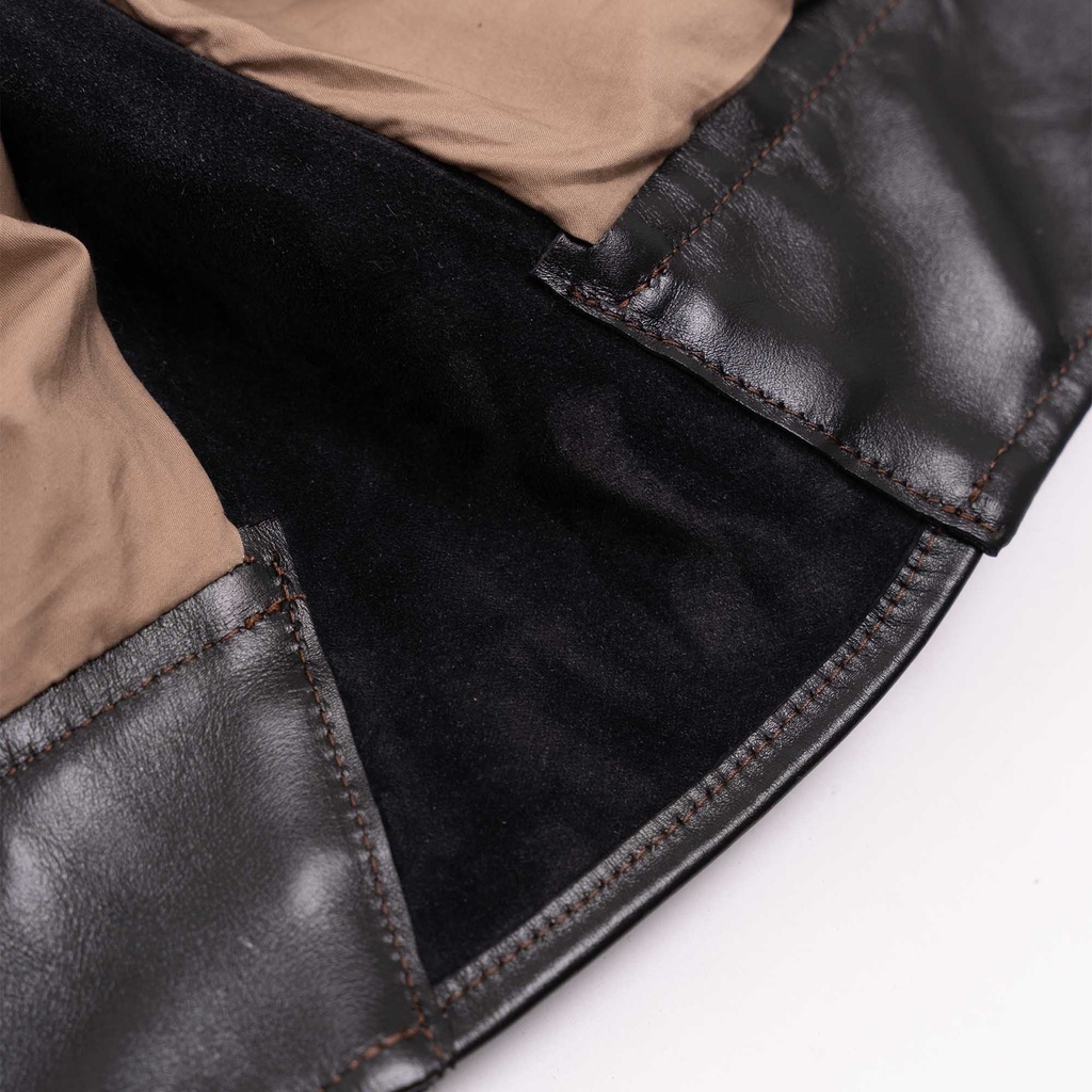 “Cossack” Black Horsehide Leather Jacket