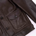 “Cossack” Testa di Moro Lambskin Leather Jacket