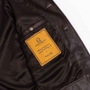 “Cossack” Testa di Moro Lambskin Leather Jacket