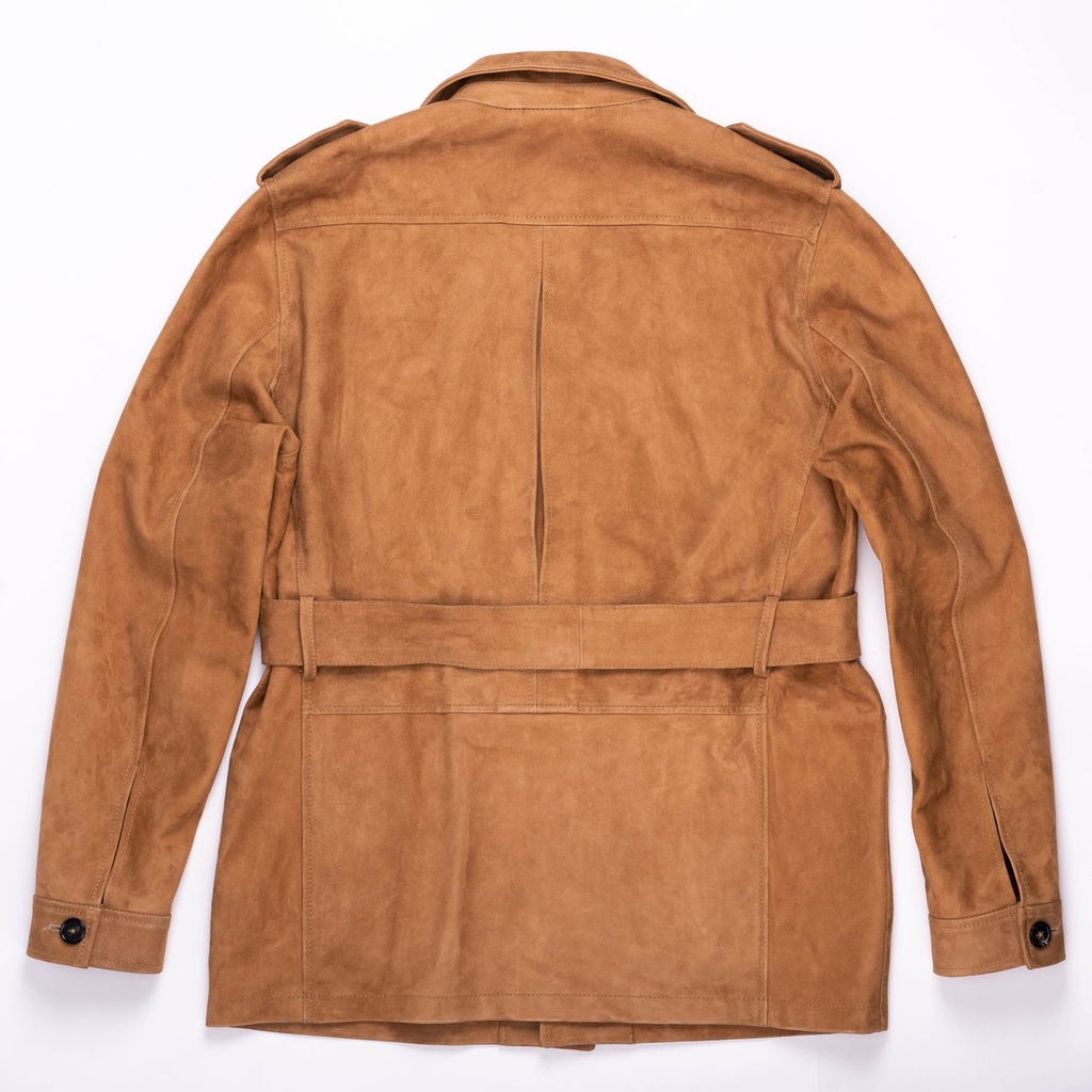 “Safari” Camel Suede Jacket