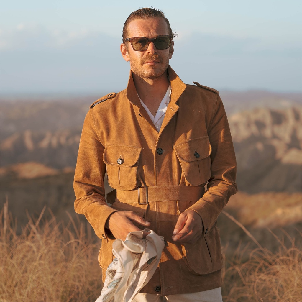 “Safari” Camel Suede Jacket