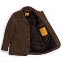 “Enzo” Pied de Poule Wool Car Coat