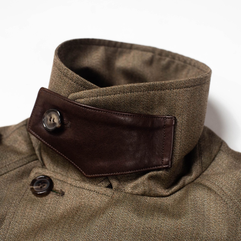 “Stelvio” Covert Wool Dispatch Rider Coat