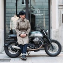 “Stelvio” Covert Wool Dispatch Rider Coat