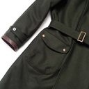 “Stelvio” Forest Green Melton Wool Dispatch Rider Coat