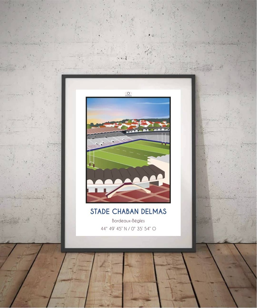 Affiche Stade Chaban Delmas-Union Bordeaux Bègles
