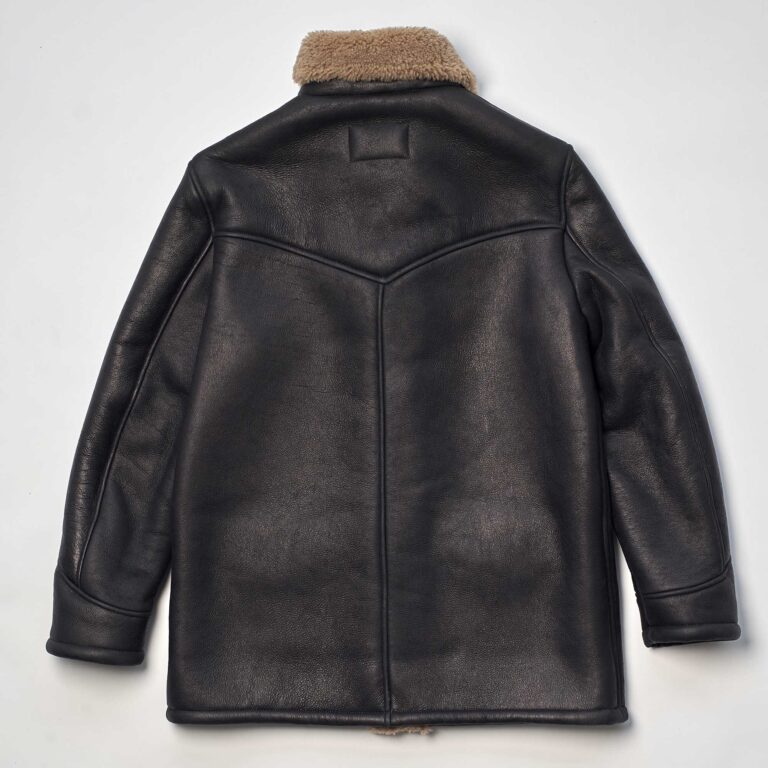 Manteau “Ranch” Vintage Black Shearling Coat