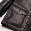 Manteau “Ranch” Vintage Black Shearling Coat