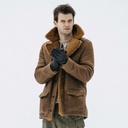 Manteau “Ranch” Cognac Shearling Coat